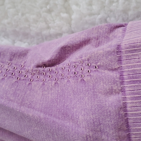 Free People Good Karma Running Shorts Sheer Lilac - Picture 3 of 10